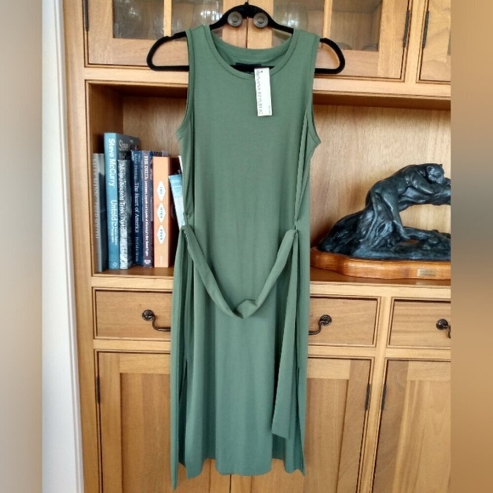NEW, Banana Republic Army Green Knit tank Dress - Picture 15 of 16